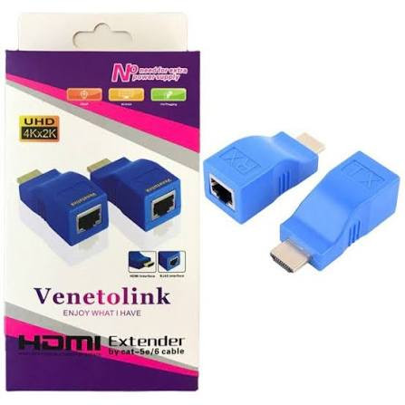 مبدل افزایش طول HDMI ونتولینک مدل HPK-30M