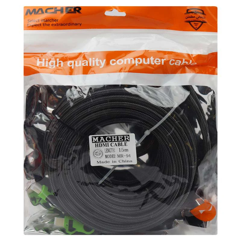 کابل HDMI برند مچر مدل MR94 طول ۱۵ متر